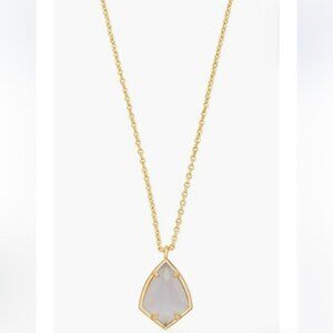 Kendra Scott 'Cory' Gold Slate Cats Eye Semiprecious Stone Pendant Necklace
